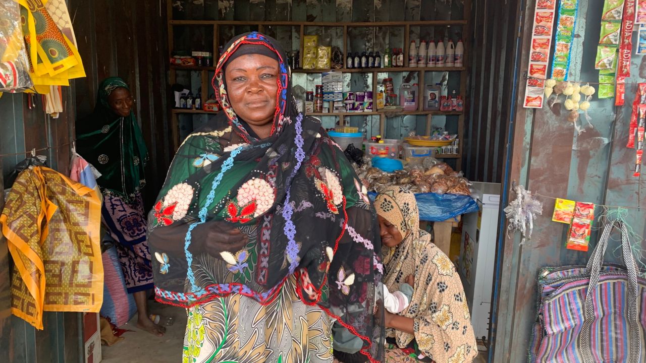 Mrs. Abdul-Rahman Alima in her revamped provision shop